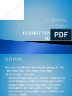 KUTIPAN DAN FORMAT MAKALAH Temu7