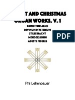 Advent and Christmas Organ Works Volume 1 by Phil Lehenbauer
