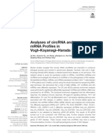 Analyses of Circrna and Mrna Pro Files in Vogt - Koyanagi-Harada Disease