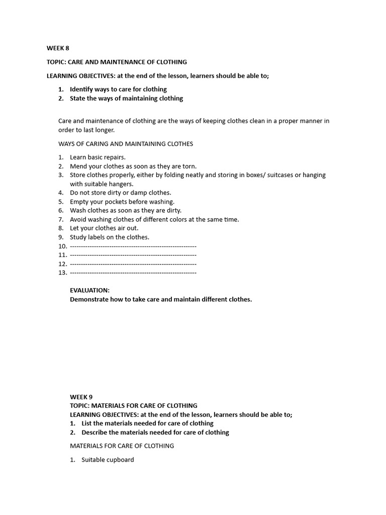 Lesson Note On Meal Planning For Basic 6