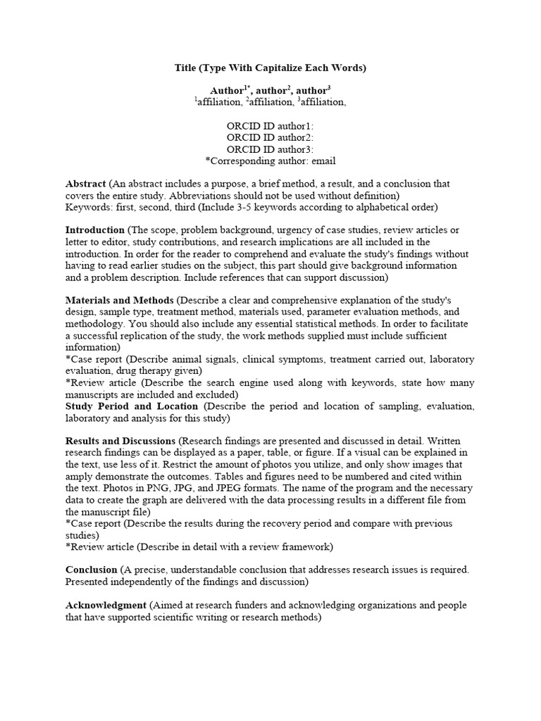 Case Report and Review Article Template | PDF | Clinical Medicine