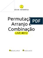 Live 012 - Permutação, Arranjo e Combinação PDF