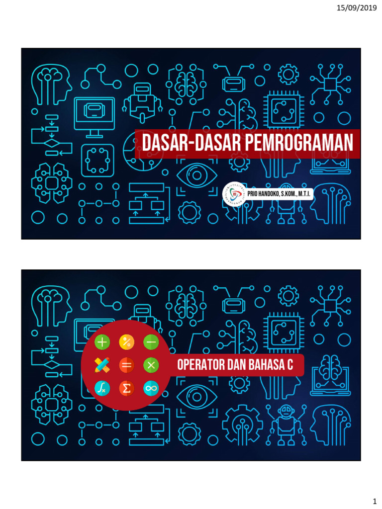 Operator dalam Pemrograman C | PDF | Pengelolaan Keuangan & Uang | Komputer
