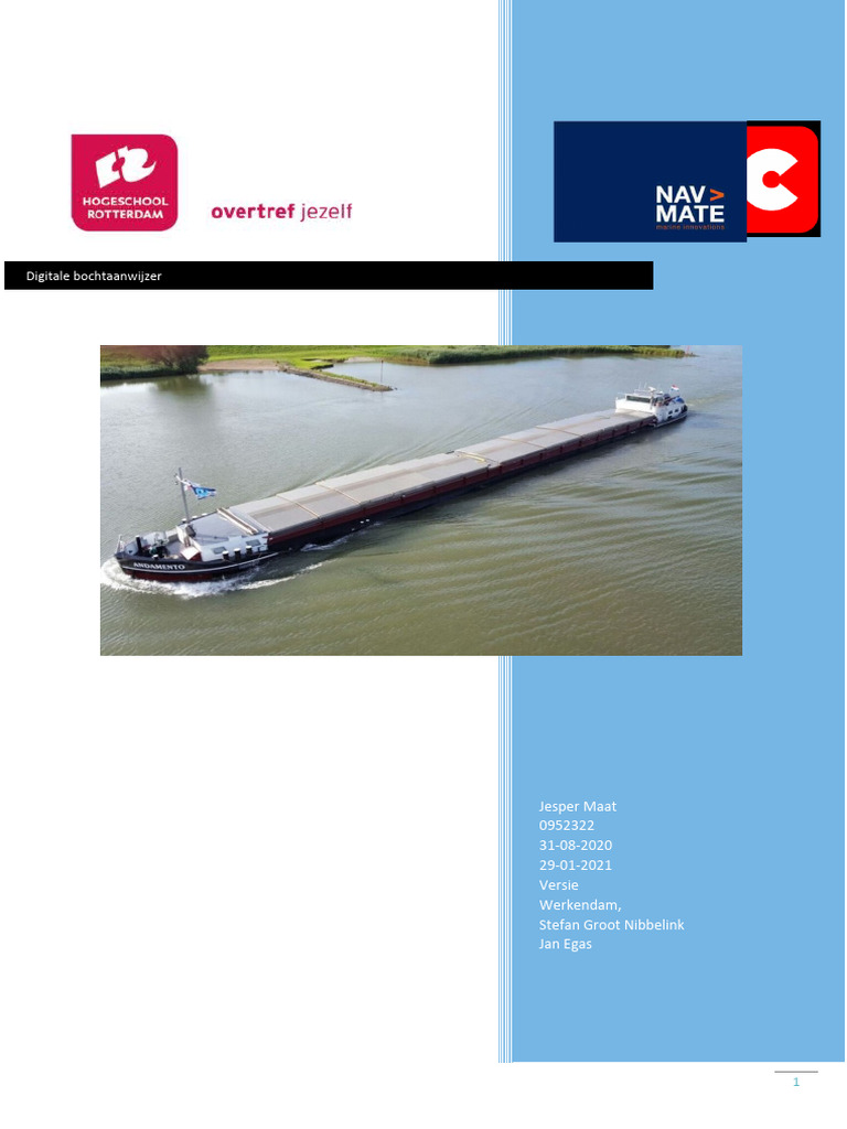 Verslag Stage Navmate (Versie 1.1) | PDF