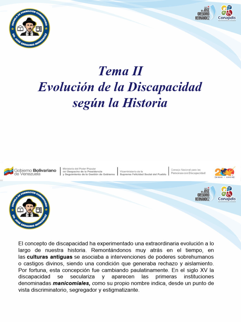 Evolucion de la discapacidad | PDF | Invalidez | Ciencias del ...