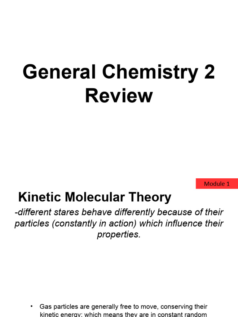 Chemistry Review: Kinetic Theory & Solutions | PDF | Reaction Rate | Acid