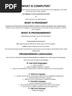 Programming Fundamentals Lec1