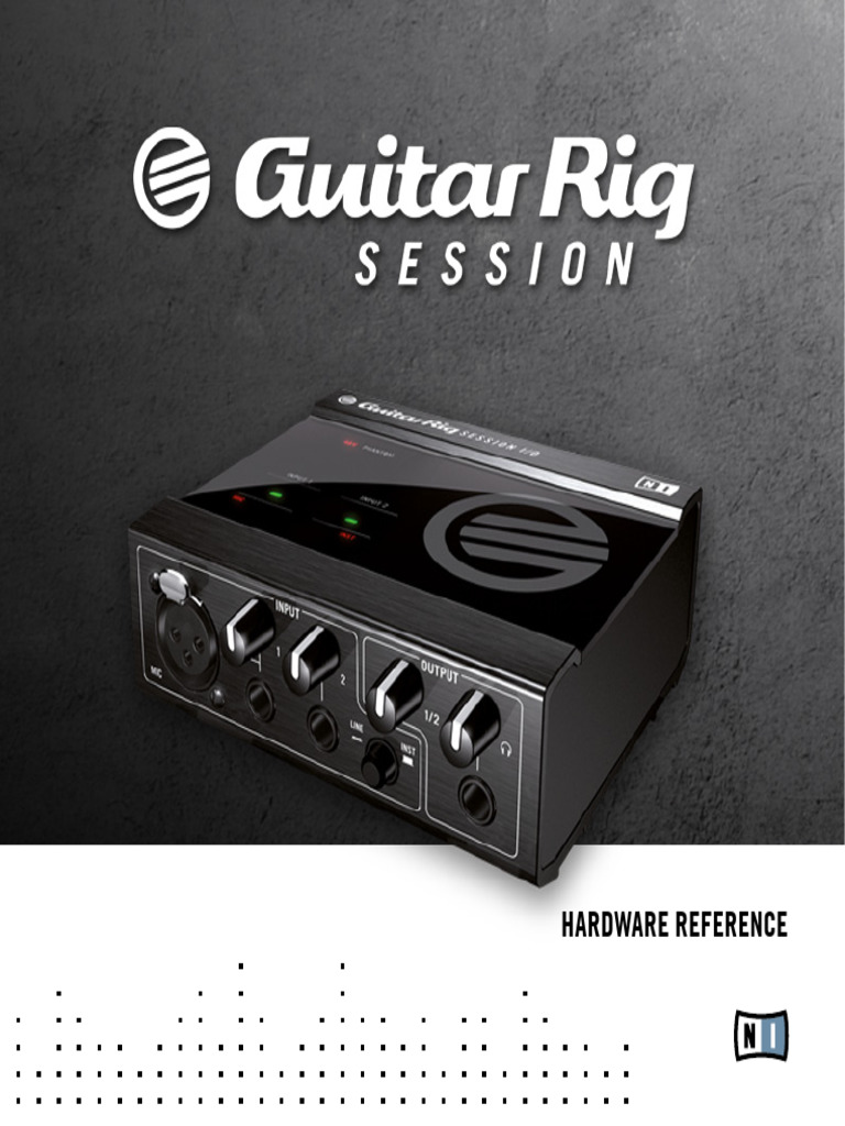Guitar Rig Session IO Manual English | PDF | Installation