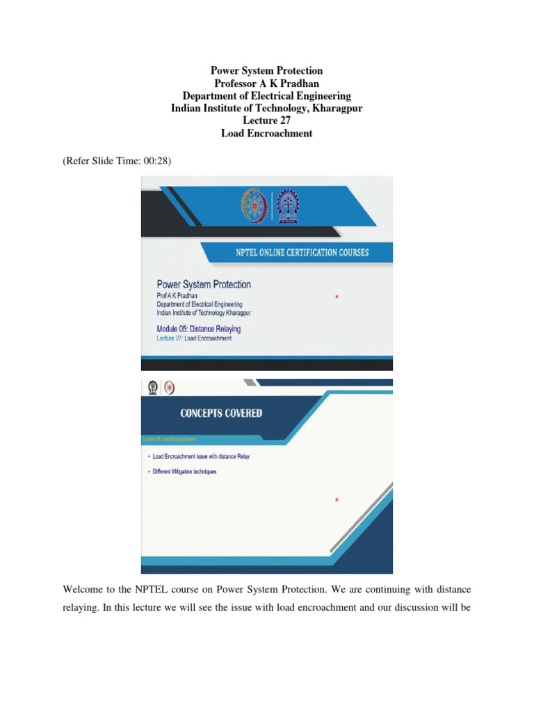 Load Encroachment Download Free PDF Electrical Impedance Relay