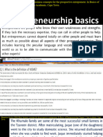Entrepreneurship Basics