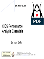 CICS Performance Analysis Essentials 110301 SHARE Anaheim W JPEG