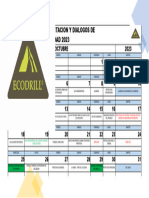 Calendario Anual de Dialogos de Seguridad Octubre