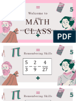 Pink Green Bright Aesthetic Playful Math Class Presentation