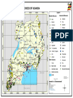Mineral Occurence Map of Uganda - A3
