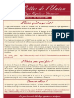 La Lettre de L Union N 1