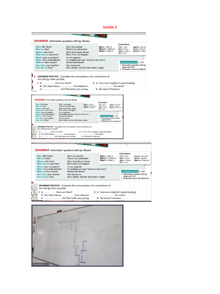 Respuestas Workbook Top Notch 1 | PDF