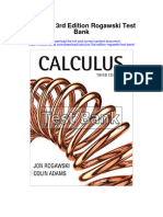 Calculus 3rd Edition Rogawski Test Bank