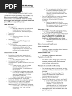 Community Health Nursing II