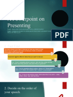 Beginning Your Presentation