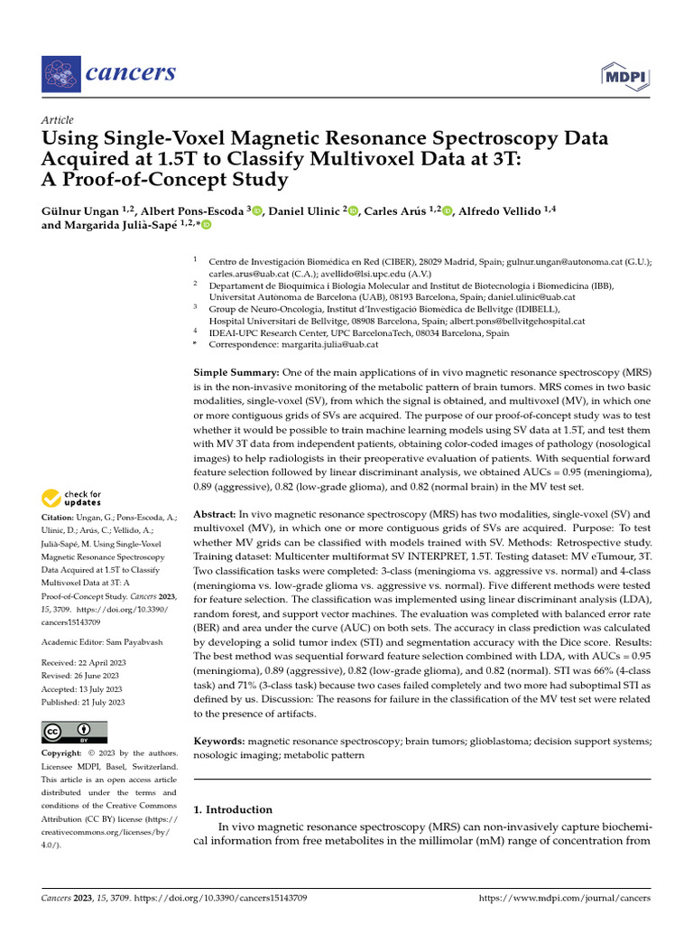 Cancers 15 03709 PDF Receiver Operating Characteristic Medical