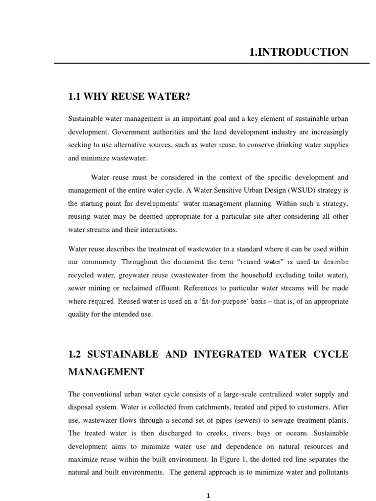 Water Reuse and Treatment Technologies | PDF | Science & Mathematics