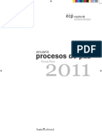 Escuela de Paz - Anuario de Procesos de Paz - 2011