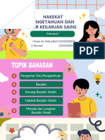 Aniza Dan Noviani (Hakekat Ilmu Pengetahuan Dan Daur Sains) Kelompok 1