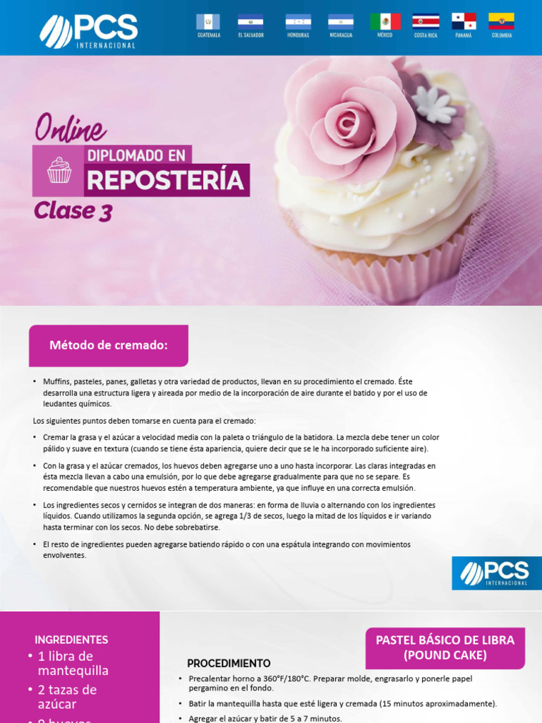 Guía de Cremado para Pasteles y Muffins | PDF | Huevo como alimento ...