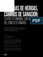 Historias de Heridas, Caminos de Sanación:: Teatro Testimonial Con Víctimas Del Conflicto Armado