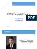USPS Financial Future: Customer Webinar October 5, 2011