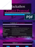 Hackathon Project Proposal by Slidesgo 1