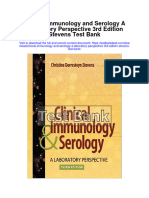Clinical Immunology and Serology A Laboratory Perspective 3rd Edition Stevens Test Bank