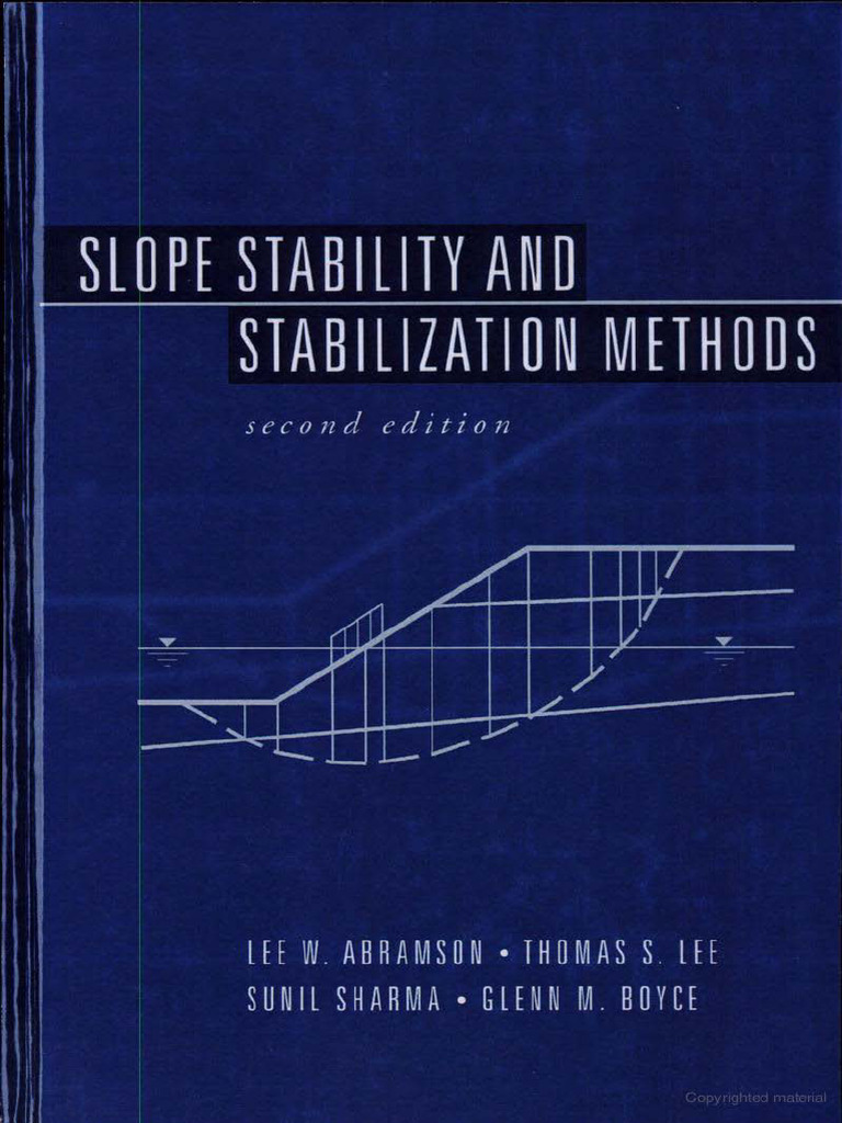 Slope Stability and Stabilization Methods AbramsonSharma (2002) PDF