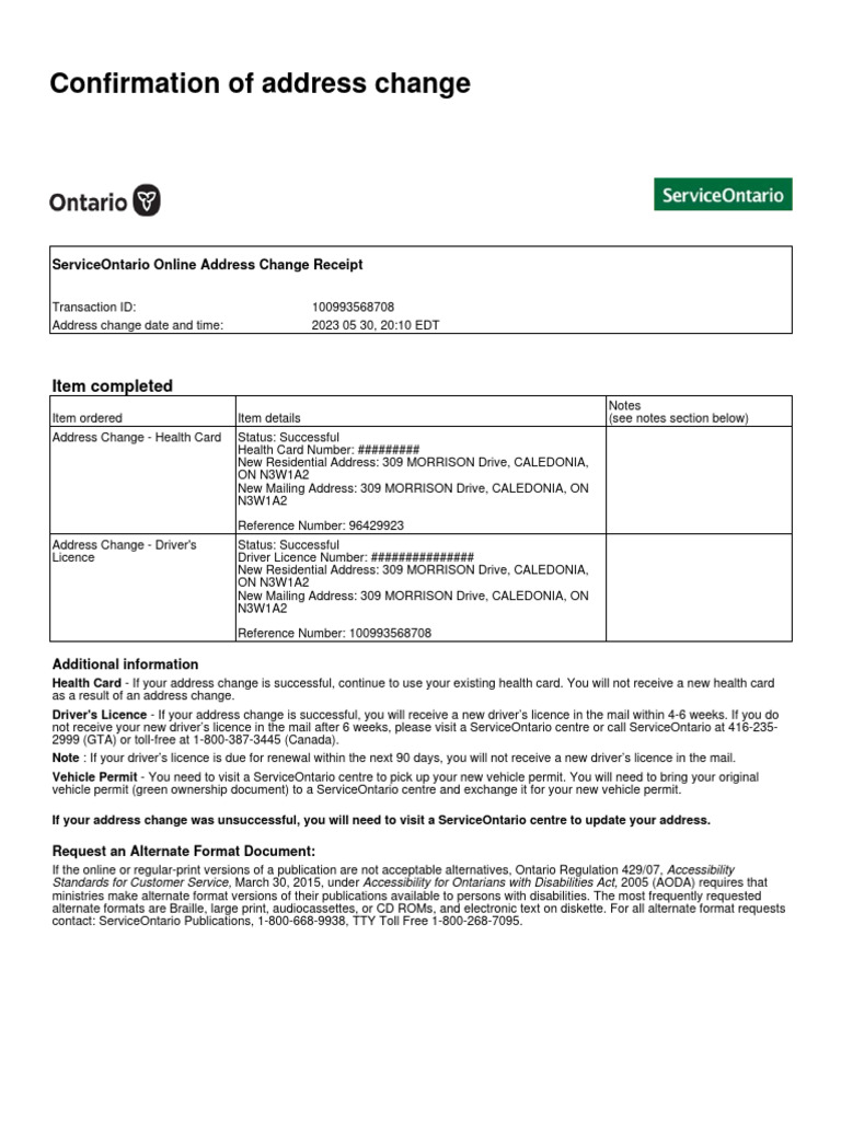 Confirmation Pdf Driver S License Accessibility