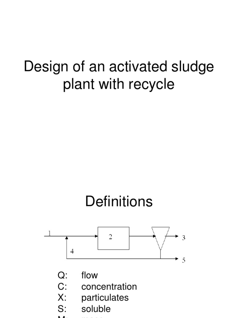 Activated Sludge Plant Design Guide | PDF | Sewage Treatment ...