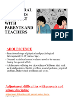 Behavioral Problems To Adjust With Parents and Teachers - 055244