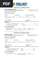Employee Leave Card Template | PDF