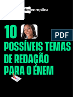 10 Possíveis Temas para A Redação Do Enem