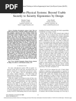 Smart Cyber-Physical Systems Beyond Usable Security To Security Ergonomics by Design