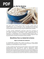 Beneficios de La Avena