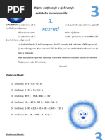 Brojevi Prve Stotice, Desetice I Jedinice | PDF