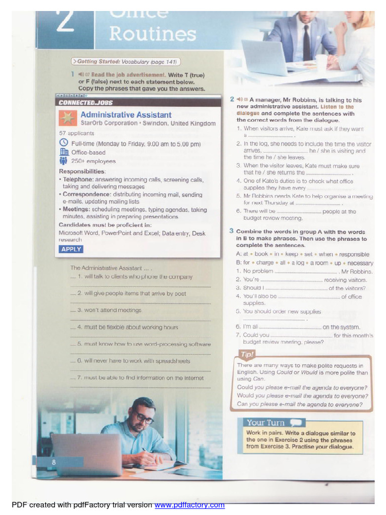 Office Routines | PDF | Career & Growth | Business