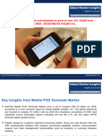 mPOS Terminal Market Unit Shipment To Grow at Over 18% CAGR From 2018 To 2024: Global Market Insights Inc