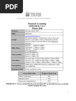 Financial Accounting ADM 1340 Syllabus