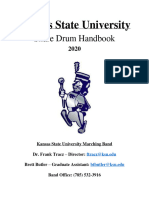 KSU Drumline 2020 Snare Handbook