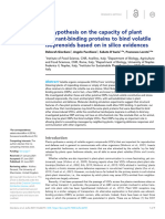 A Hypothesis On The Capacity of Plant Odorant-Binding Proteins To Bind Volatile Isoprenoids Based On in Silico Evidences