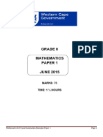 Mathematics GR 8 Exemplar Examination Paper 1 June 2015