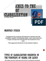 Approaches To The Study of Globalization