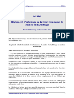 OHADA Reglement 2017 Arbitrage CCJA