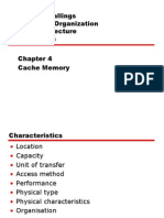 William Stallings Computer Organization and Architecture 7th Edition Chapter 4 Cache Memory Characteristics